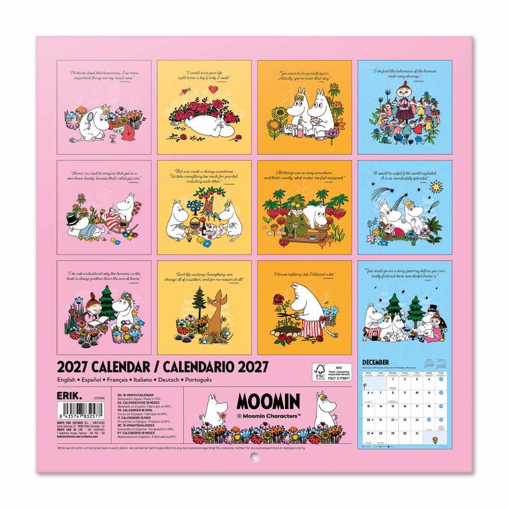 Grupo Erik Moomin - 2027 30X30 Kalender - Mehrfarben